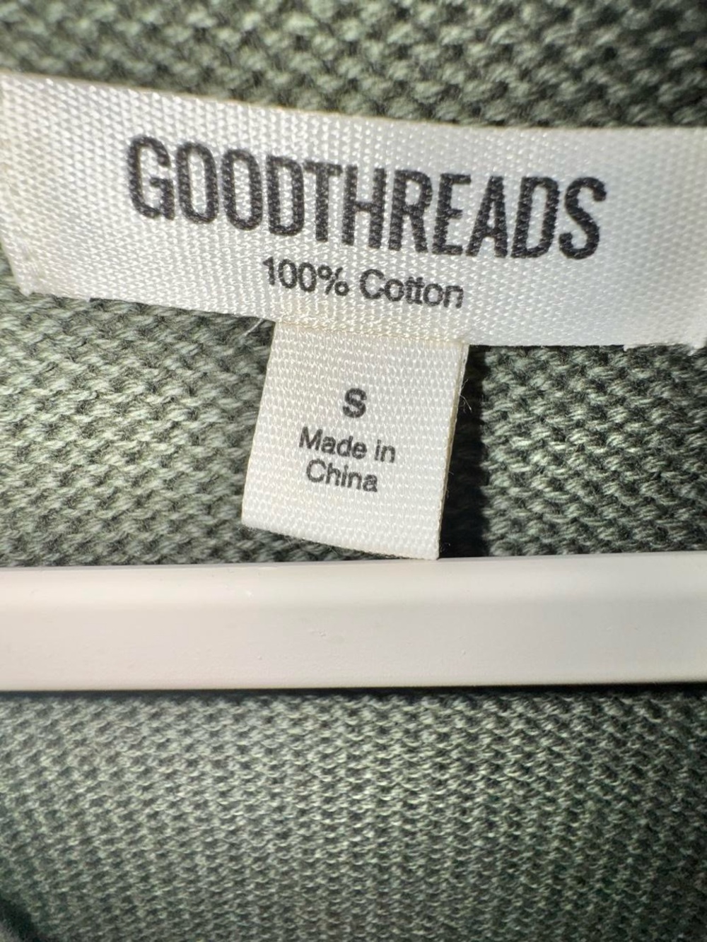 Goodthreads Men's Olive Shawl Collar Cardigan - Green Knit - Picture 5 of 6